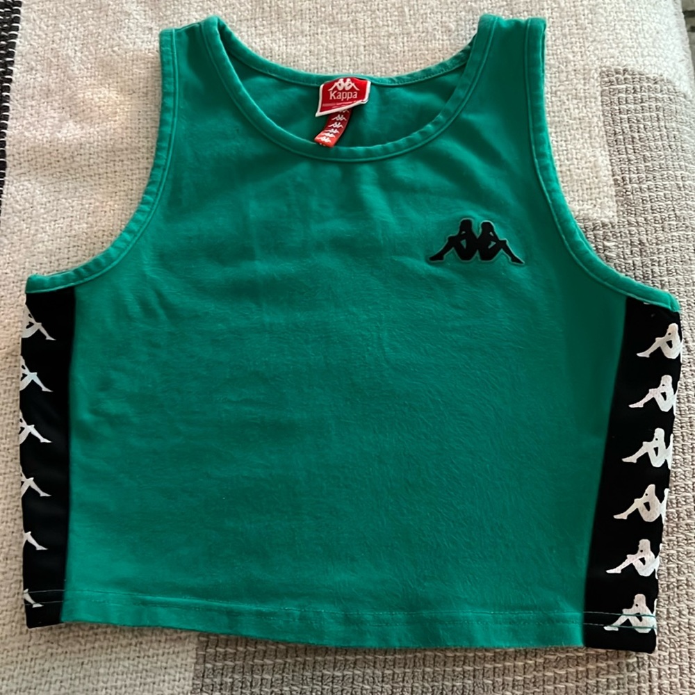 Kappa Green Crop Top Sz small